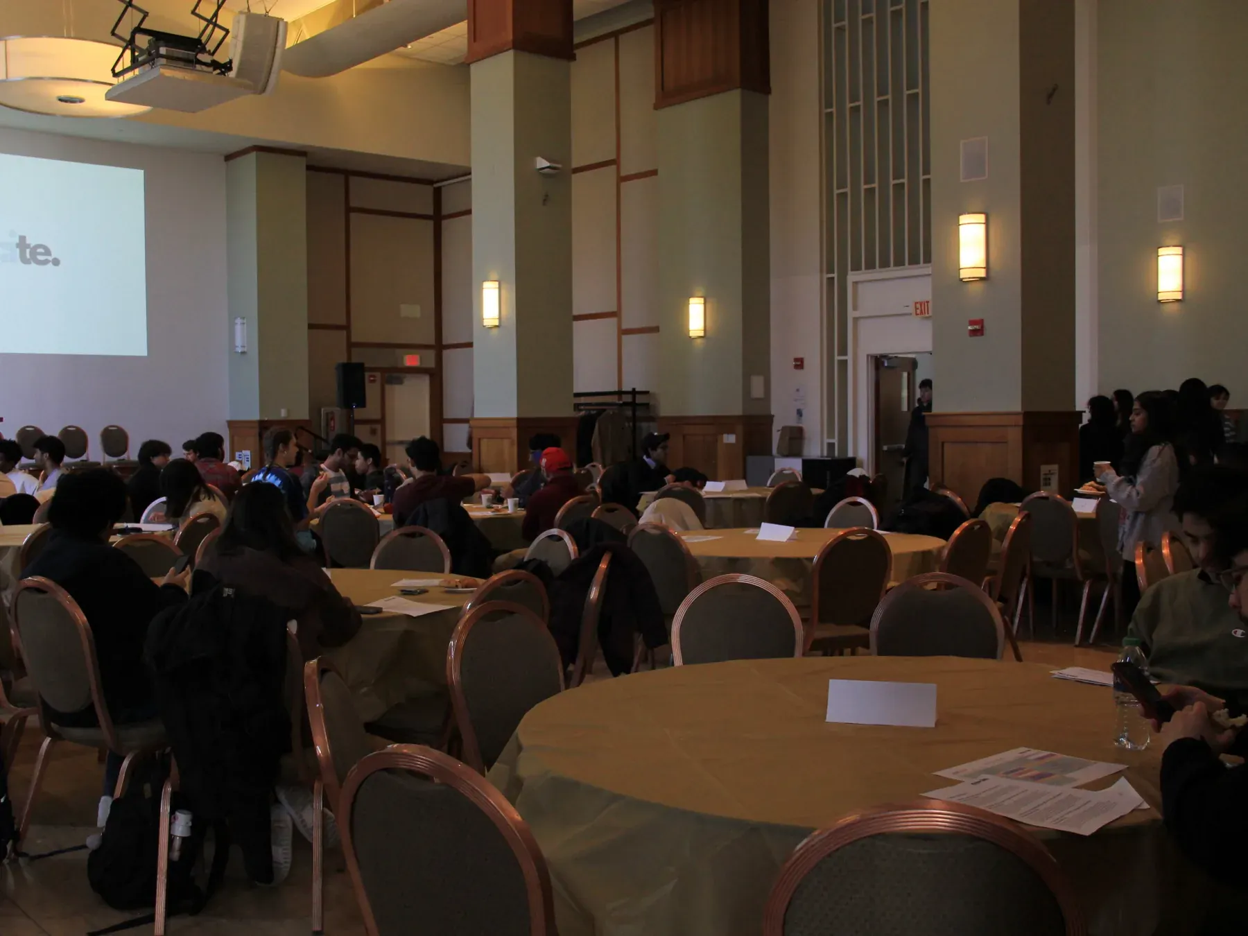 Builder floor during an AINU hackathon