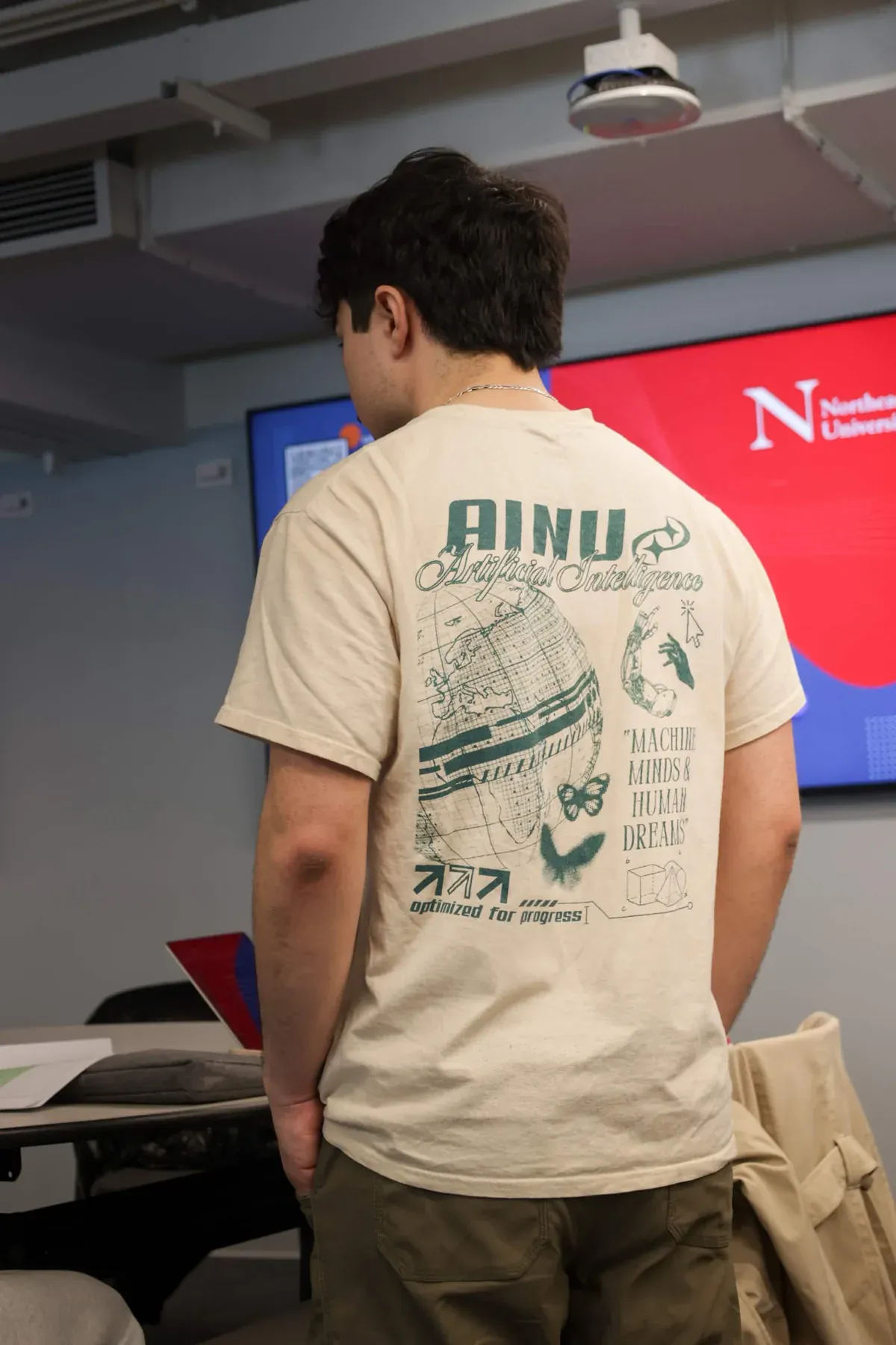 AINU event shirt with Future of Work graphics